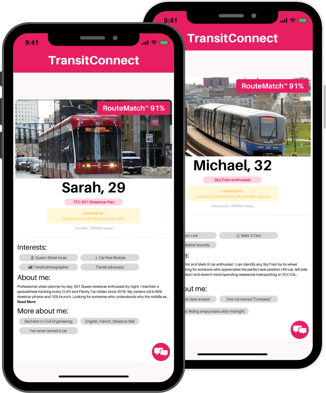 TransitConnect App Screenshot
